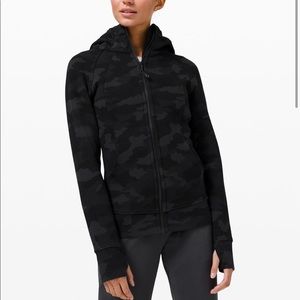 Lululemon black camo scuba hoodie